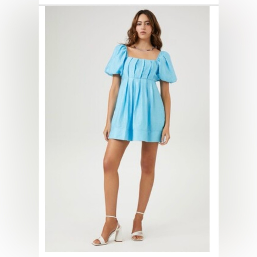☀️Babydoll puff sleeve dress NWT